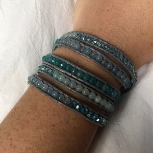 Blue Wrap Bracelet